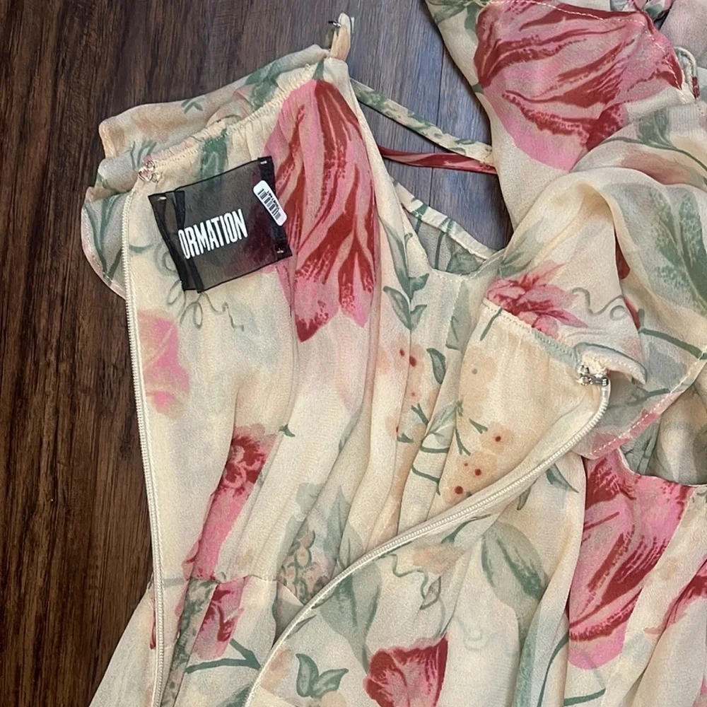 Reformation Odessa off the shoulder Dress "Botany" Floral 2 - Picture 12 of 15